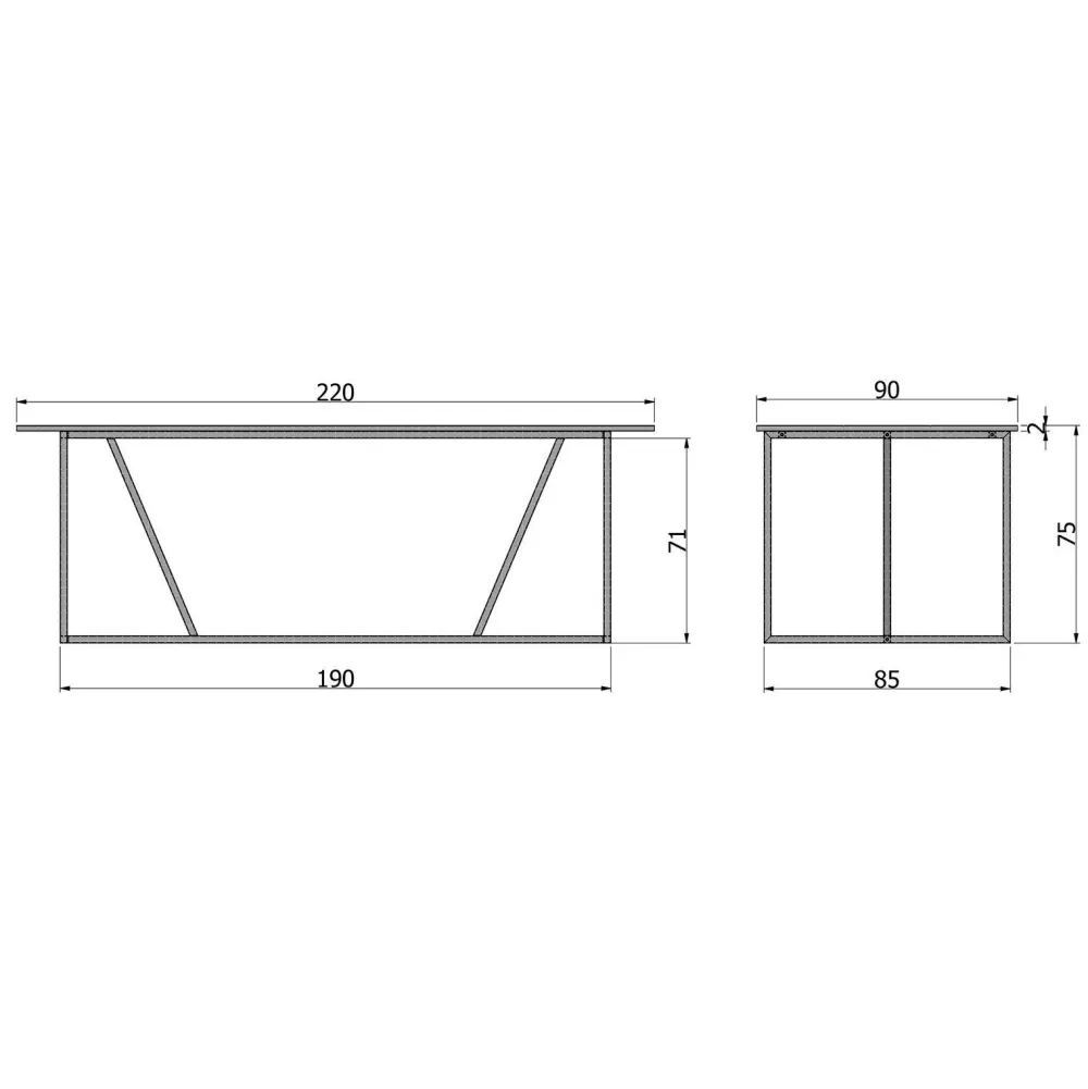 Online WOOOD Exclusive Eettafel Silas 220 Cm