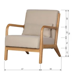 Discount Woood Fauteuil Mark