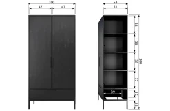 Online Woood Kledingkast Adam