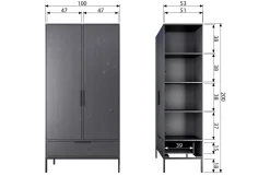 Discount Woood Kledingkast Adam