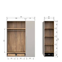 Clearance Woood Kledingkast Rens