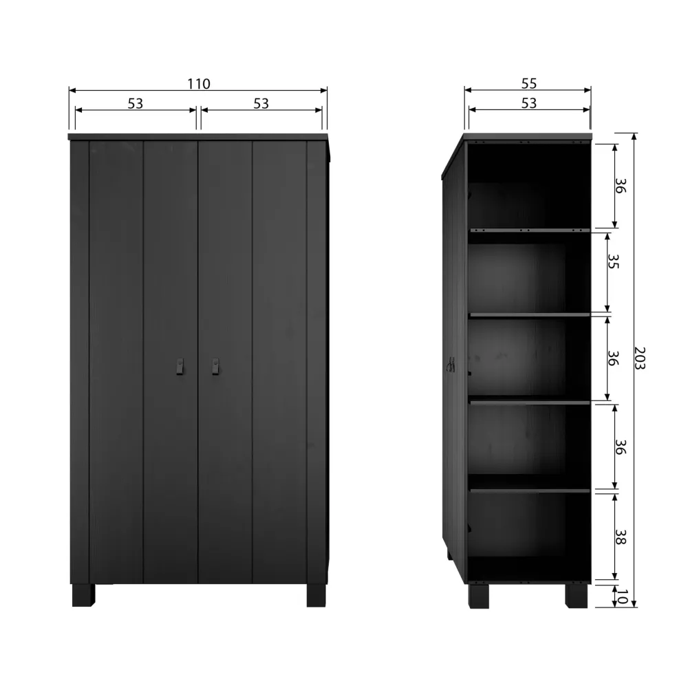 Discount Woood Kledingkast Ties