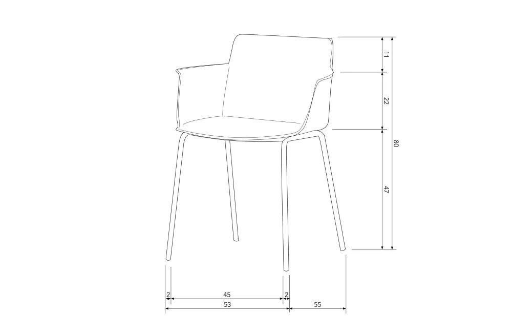 Woood Tuinstoel Foppe (Set Van 4)