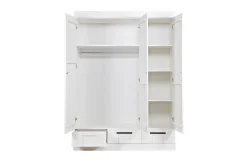 Best Woood Connect Kast 3-Deurs Met Lade - Grenen - Wit - 195X140X53