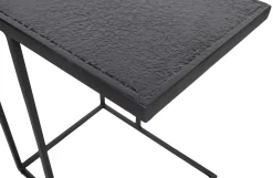 Woood Febe Bijzettafel U Vorm - Metaal - Zwart - 55X45X35