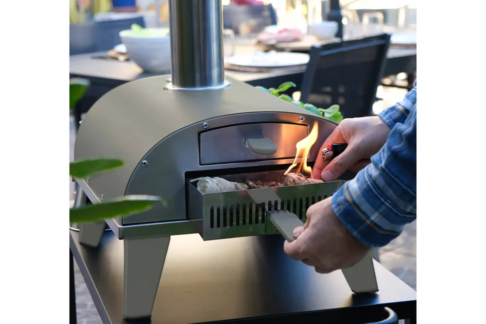 ZiiPa Pizza Oven (Briketten, Hout Of Pellets)