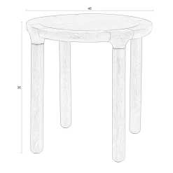 Best Zuiver Bijzettafel Storm