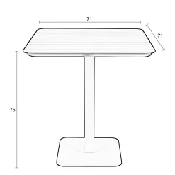 Zuiver Bistro Tuintafel Vondel (71X71 Cm)