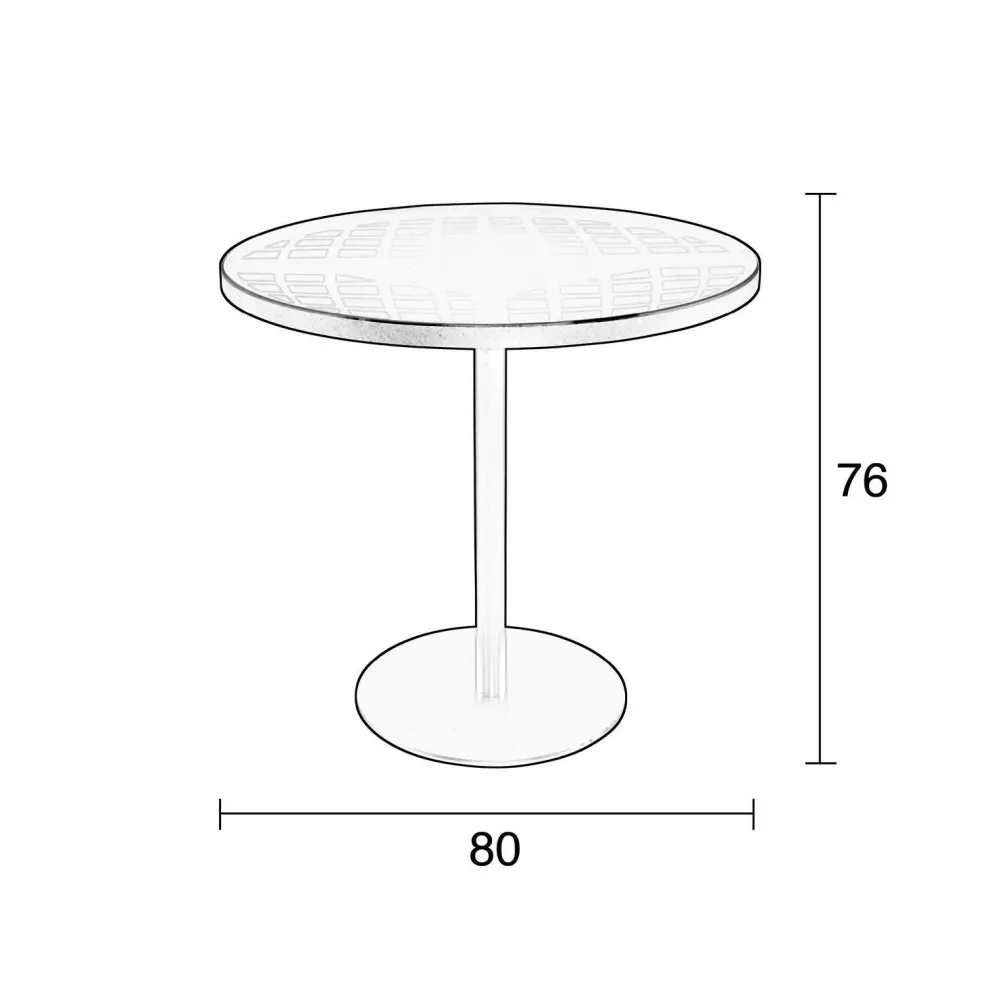 Zuiver Bistrotafel Albert ( 80 Cm)