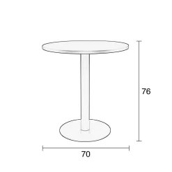 Zuiver Bistrotafel Metsu ( 70 Cm)