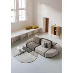 New Zuiver Hunter Modulair Bankelement (Poef Halfrond Links)