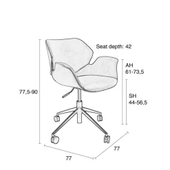 Zuiver Nikki Bureaustoel