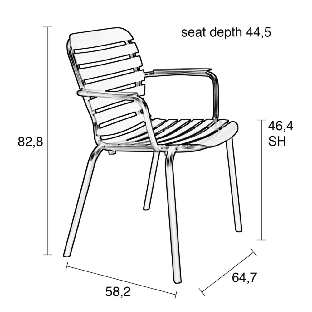 Zuiver Tuinstoel Vondel (Set Van 2)